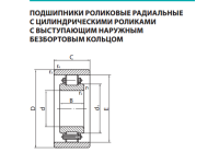 Подшипники роликовые радиальные цилиндрические