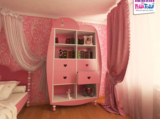 Фото 2 Комплект мебели в детскую для девочек "Маленькая принцесса", г.Верхняя Пышма 2015