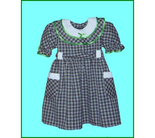 Фото 6 Клетчатые платья с коротким рукавом для девочек, г.Вышний Волочек 2015