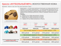 Бескаркасное кресло «Футбольный мяч»