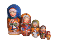 Матрешки Сергиево-Посадские из дерева