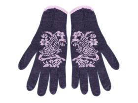 Однослойные женские шерстяные перчатки