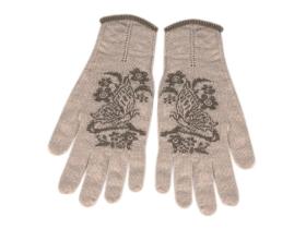 Однослойные женские шерстяные перчатки