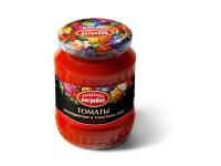 Консервированные томаты в стеклянных банках