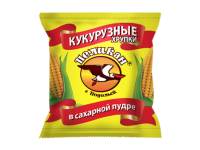 Сладкие кукурузные палочки в сахарной пудре