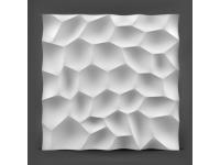 Гипсовые 3D-панели размером 600*600 мм.