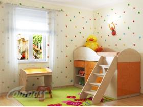Набор мебели для детской, цвет Лайм