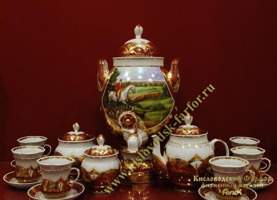 Фото 2 Чайные наборы из фарфора с самоваром, г.Кисловодск 2016