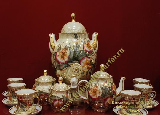 Фото 4 Чайные наборы из фарфора с самоваром, г.Кисловодск 2016