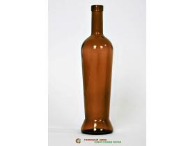 Бутылка из коричневого стекла для вина