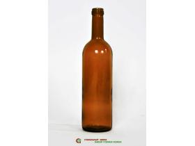 Бутылка из коричневого стекла для вина