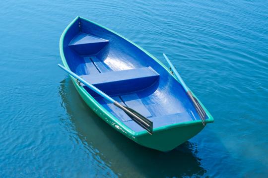 Фото 4 Моторно-гребная лодка Дельфин стеклопластиковая 2016