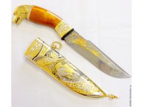 Сувенирные ножи из дамасской стали
