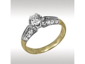 Золотые кольца с бриллиантами свыше 0,3 карата