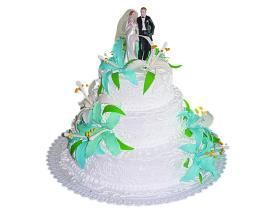 Свадебные торты с украшениями