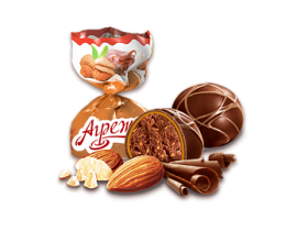Шоколадные конфеты с грильяжной корочкой