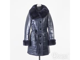 Женские зимние куртки из кожи