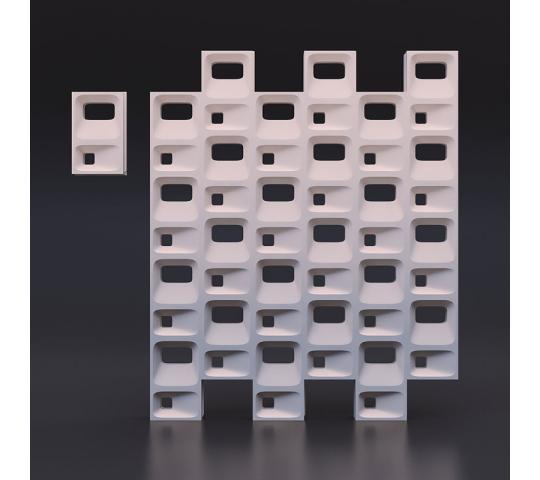 Фото 4 3D блоки для межкомнатных перегородок и интерьера помещений., г.Москва 2016
