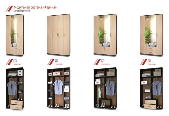 Фото 4 Распашные шкафы в прихожую «Карина», г.Ижевск 2016