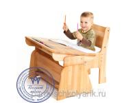 Домашние парты-растишки из натурального дерева