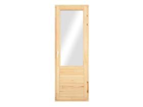 Деревянные двери со стеклопакетом
