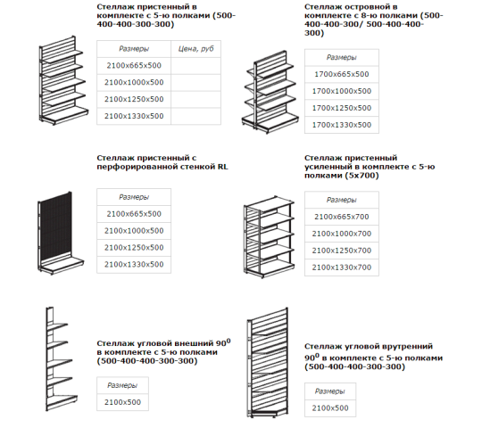 265586 картинка каталога «Производство России». Продукция Торговые стеллажи магазинные K25, г.Великие Луки 2017
