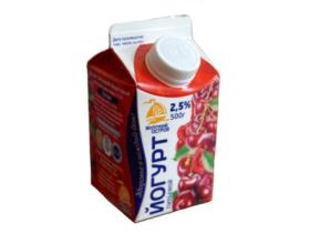 Йогурт с фруктово-ягодными наполнителями