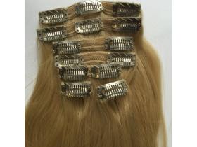 Набор накладных прядей славянских волос на заколка