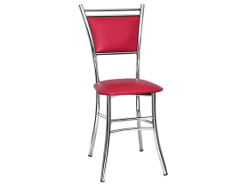 Хромированные стулья со спинкой