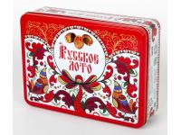 Русское лото в жестяной коробке «Узоры»