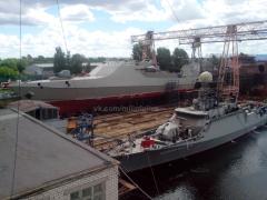 Патрульный корабль «Василий Быков» проекта 22160 на свежем воздухе Патрульный корабль «Василий Быков» проекта 22160 на свежем воздухе