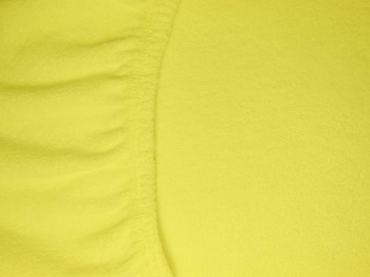 Фото 4 Желтая махровая простынь на резинке 2017