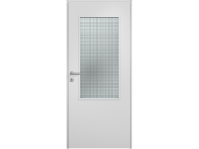Техническая легкая дверь ДТМ-01 остекленная 06