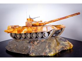 Модель танка из симбирцита