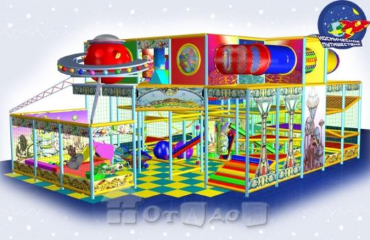 Фото 2 Детский игровой лабиринт в тематике "Космос" 2014