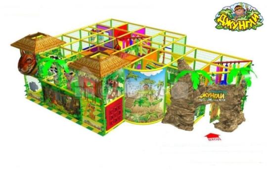 Фото 2 Детский игровой лабиринт в темитике "Джунгли" 2014