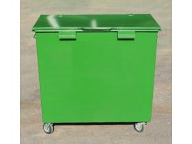 Металлический мусорный контейнер объемом: 0, 8 м3.