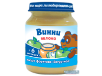 Пюре фруктовое с добавлением молочных компонентов Яблоко с йогуртом