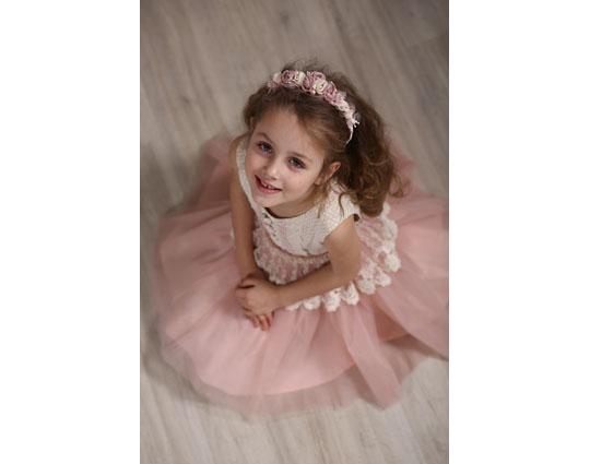 Фото 1 Платье для девочки Л 18-6 «Новелла», горох, г.Кострома 2018