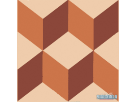 Керамическая плитка Ливерпуль геометрия коричневый 20.1x20.1