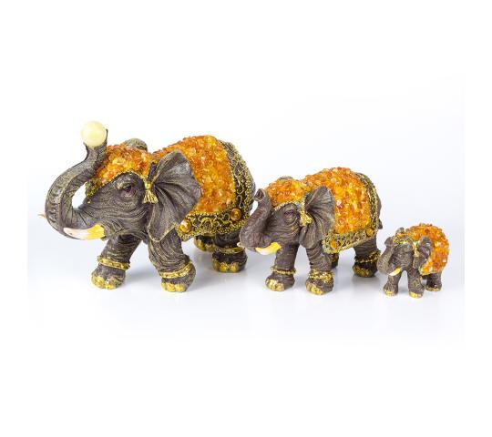 Фото 16 Керамические фигурки слон с янтарем 2018
