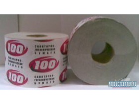 Туалетная бумага "100" (на втулке)