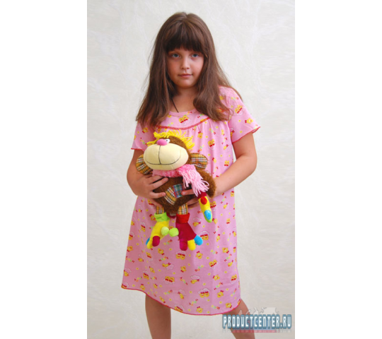 Фото 3 Сорочка ночная детская Flammber M006 «клубнички на желтом»
 2014