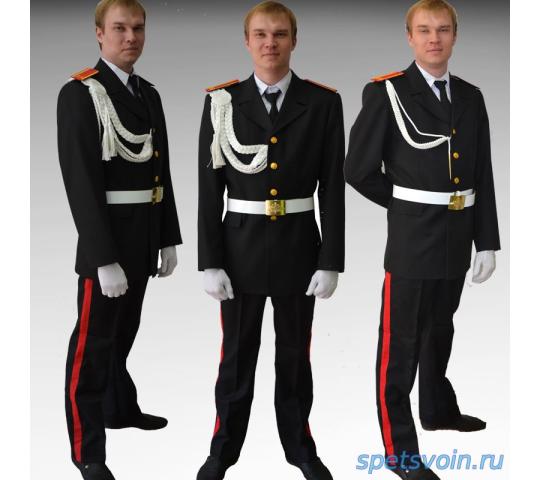 Фото 1 Костюм парадный для кадетов курсантов Россия цвет черный тк п/ш или габардин 2019
