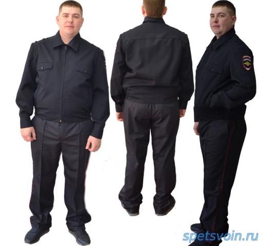 Фото 4 Кадетский костюм повседневный для кадетов мвд-полиции России тк п/ш или габардин цвет темно синий 2019