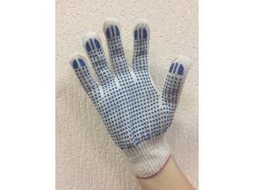 Рабочие перчатки х/б с ПВХ-покрытием