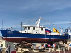 На Ярославском СЗ спущено на воду новое водолазное судно На Ярославском СЗ спущено на воду новое водолазное судно