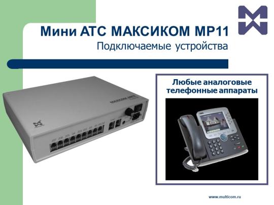 Фото 5 Аналоговая гибридная мини АТС Максиком MP11, г.Санкт-Петербург 2019