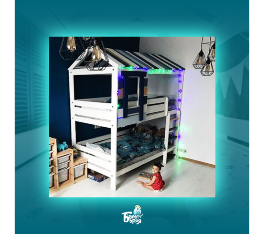 Фото 13 Двухъярусный домик кровать 2019