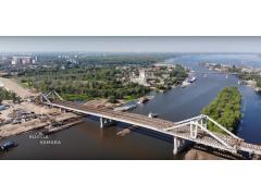 Строительство Фрунзенского моста в Самаре Строительство Фрунзенского моста в Самаре